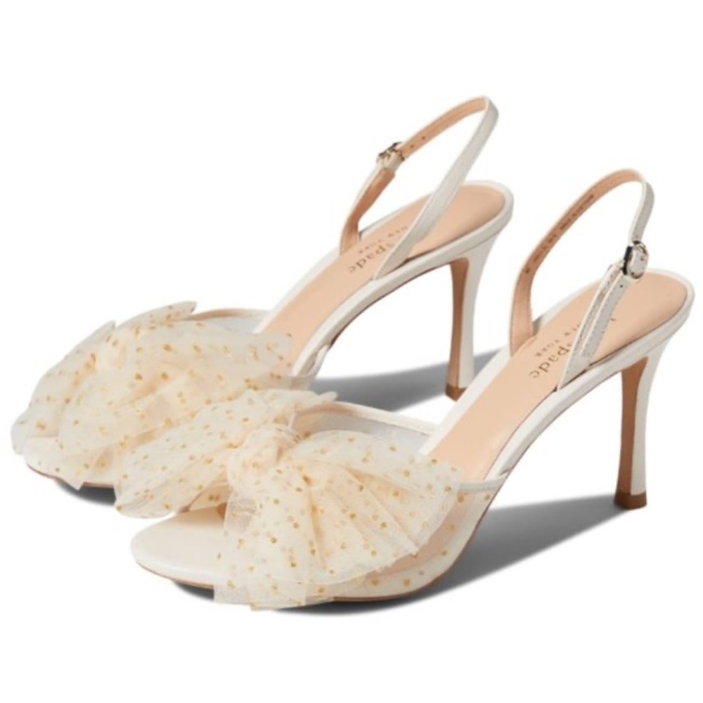 Kate Spade bridal sparkle slingback sandals